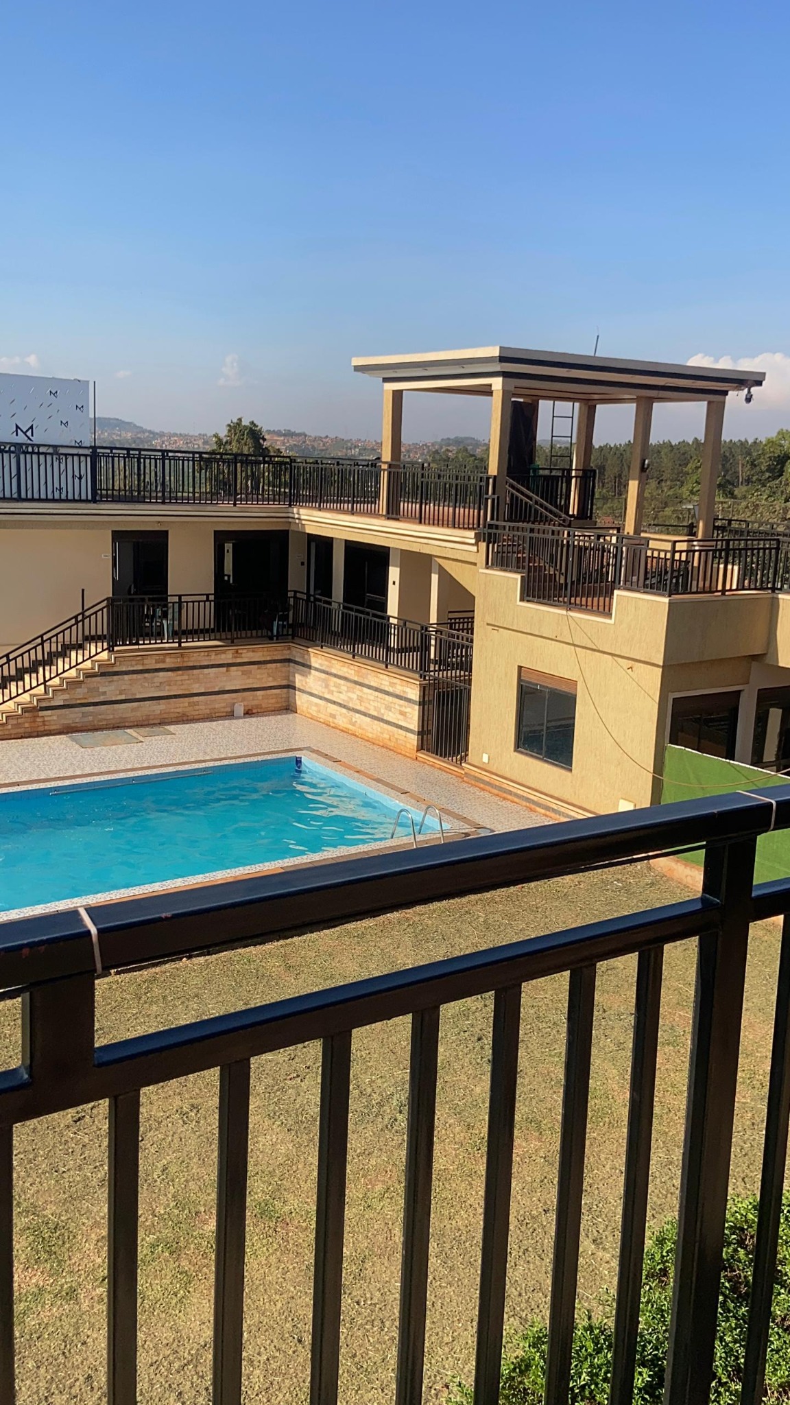 Romil Gardens venue and swimming pool